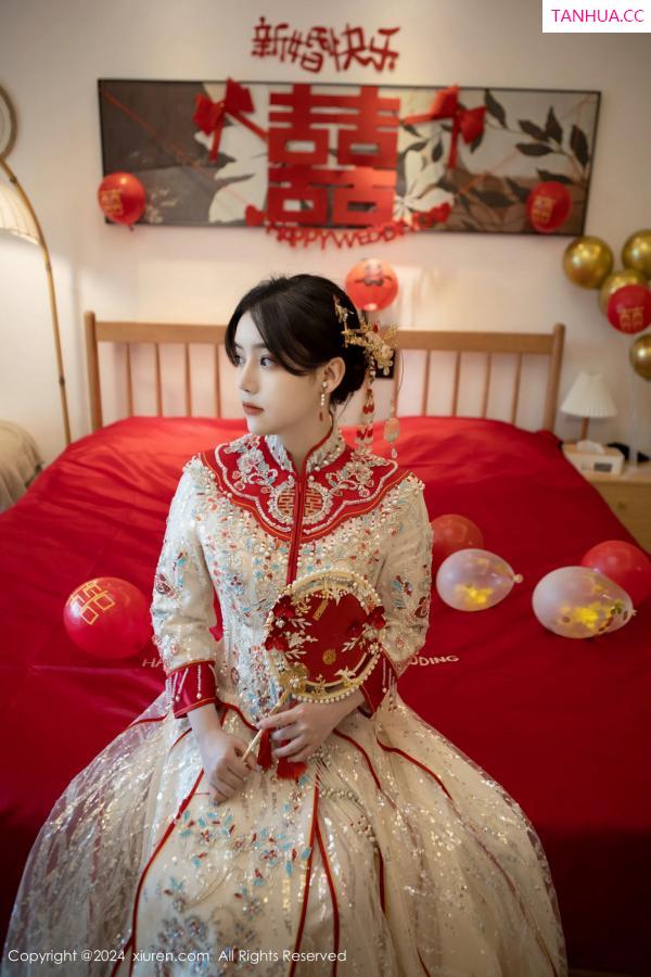 豆瓣酱  [XiuRen]高清写真图 2024.06.28 No.8780 豆瓣酱 新娘服饰第59张图片